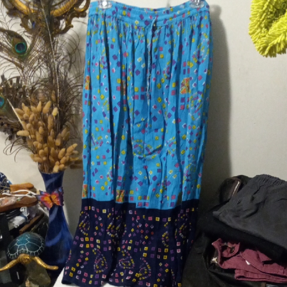 Colorful Geometric Maxi Skirt